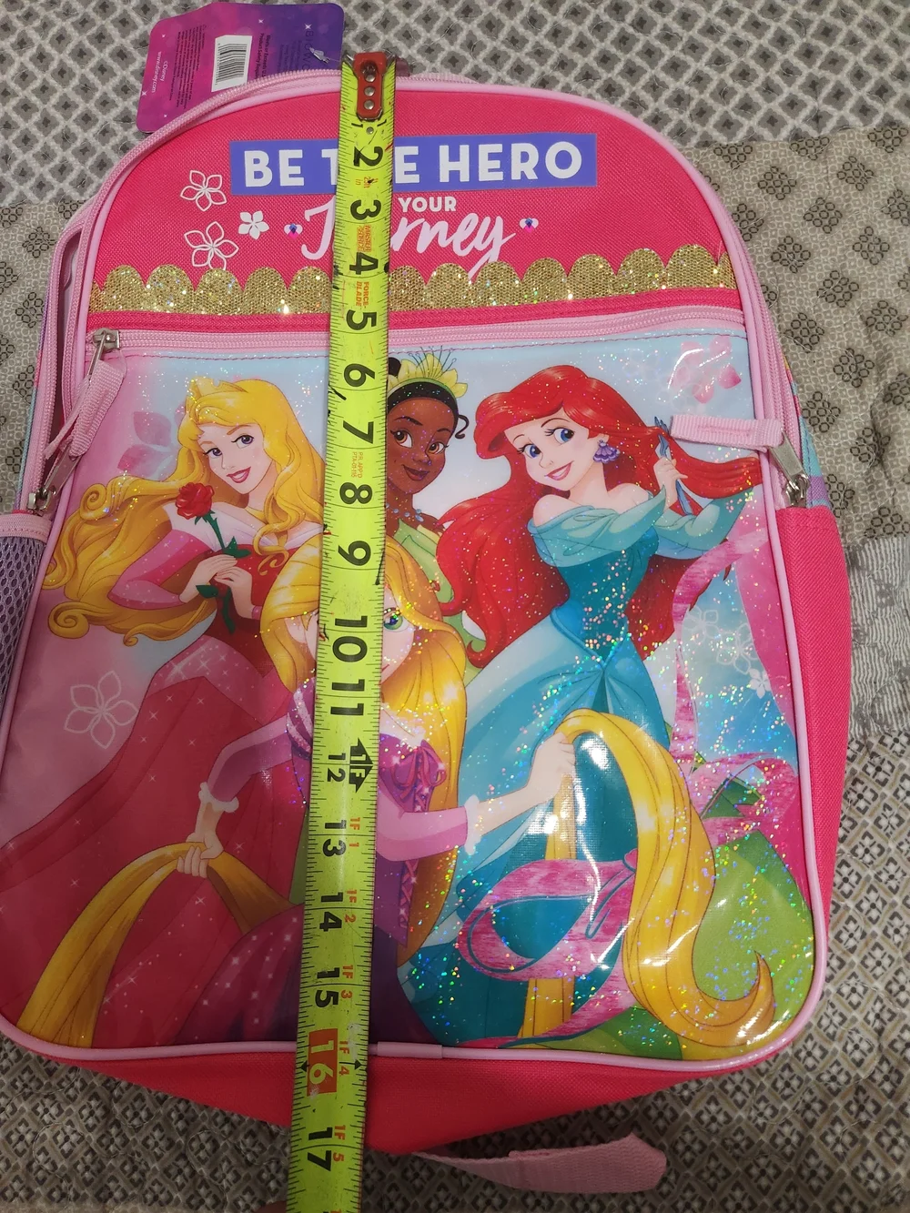 Disney Princess Pink Kids Backpack - Be The Hero of Your Journey